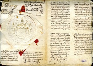 Testamento de Felipe II, con su firma, rúbrica y sello