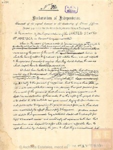 Documentos de la colección de Autógrafos custodiada en la Sección de Diversos del AHN